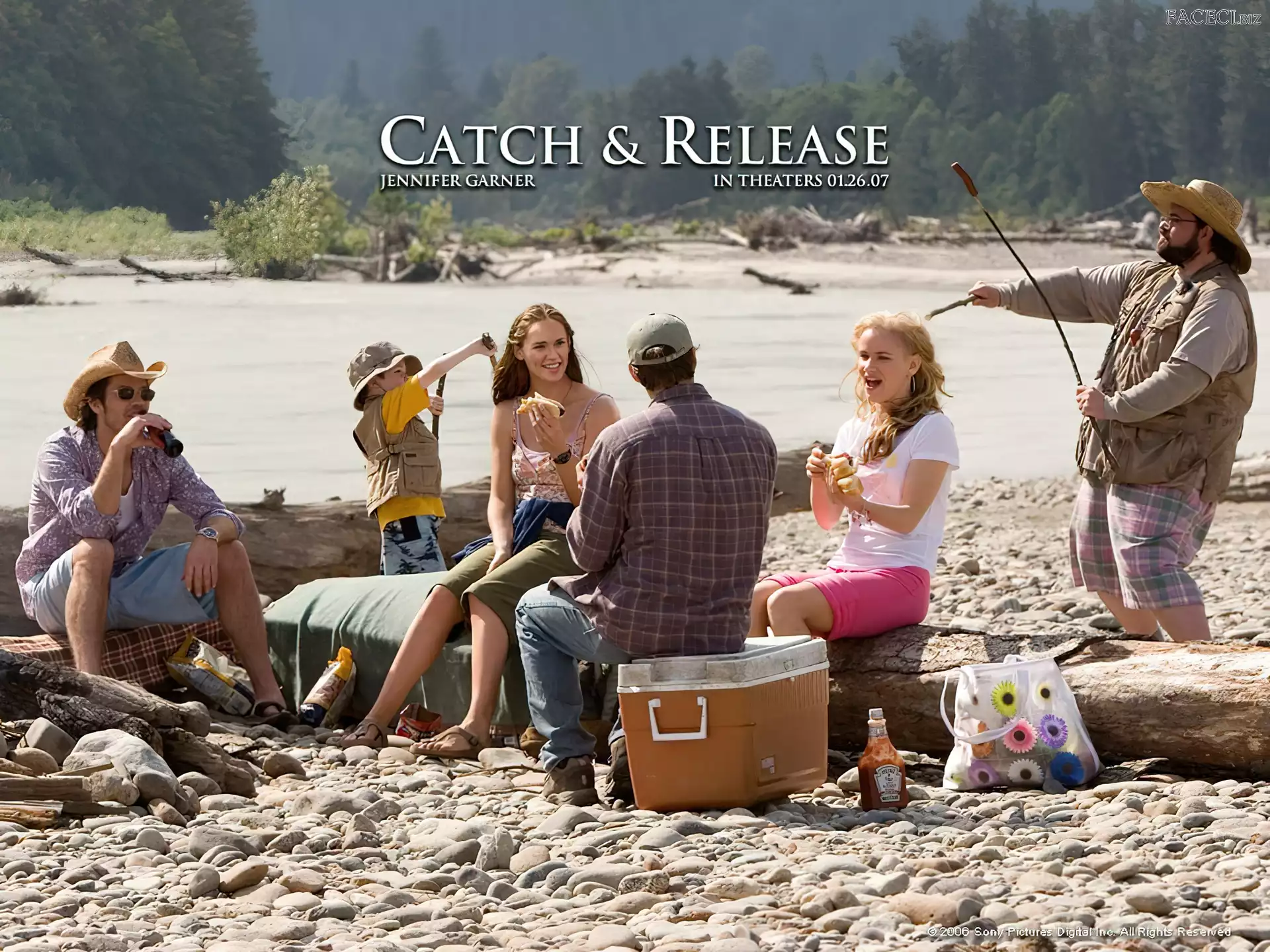 Catch And Release, Kevin Smith, rzeka, ludzie